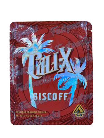 Cali-X ~ Biscoff ~ 3.5G Holographic Mylar Bag