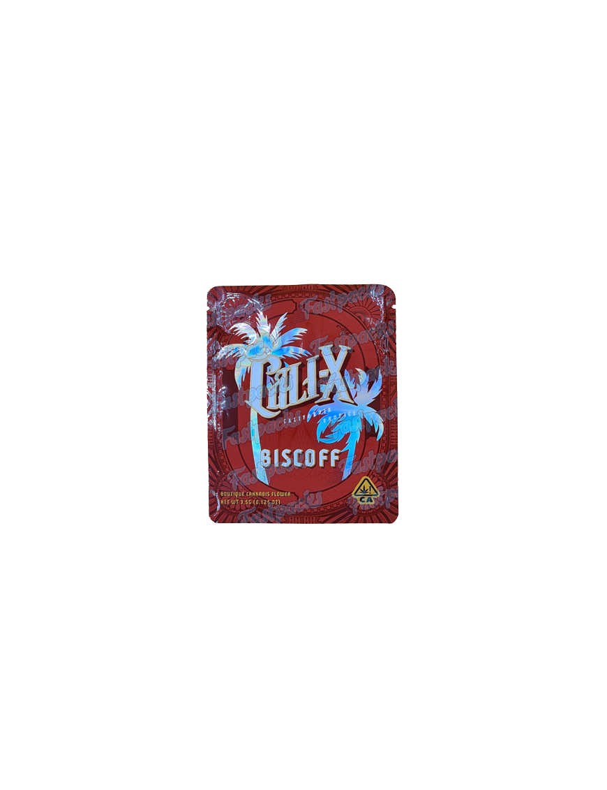 Cali-X ~ Biscoff ~ 3.5G Holographic Mylar Bag