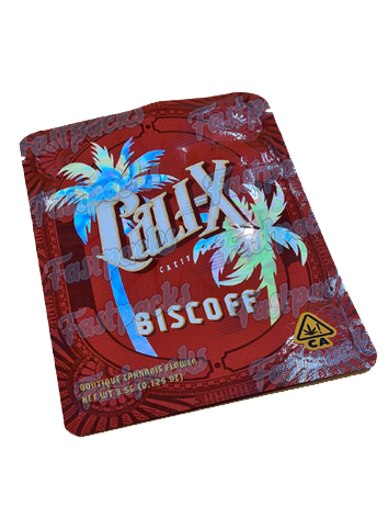 Cali-X ~ Biscoff ~ 3.5G Holographic Mylar Bag