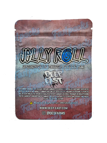 Deep East  ~ Jelly Roll ~ 3.5G Holographic Mylar Bag