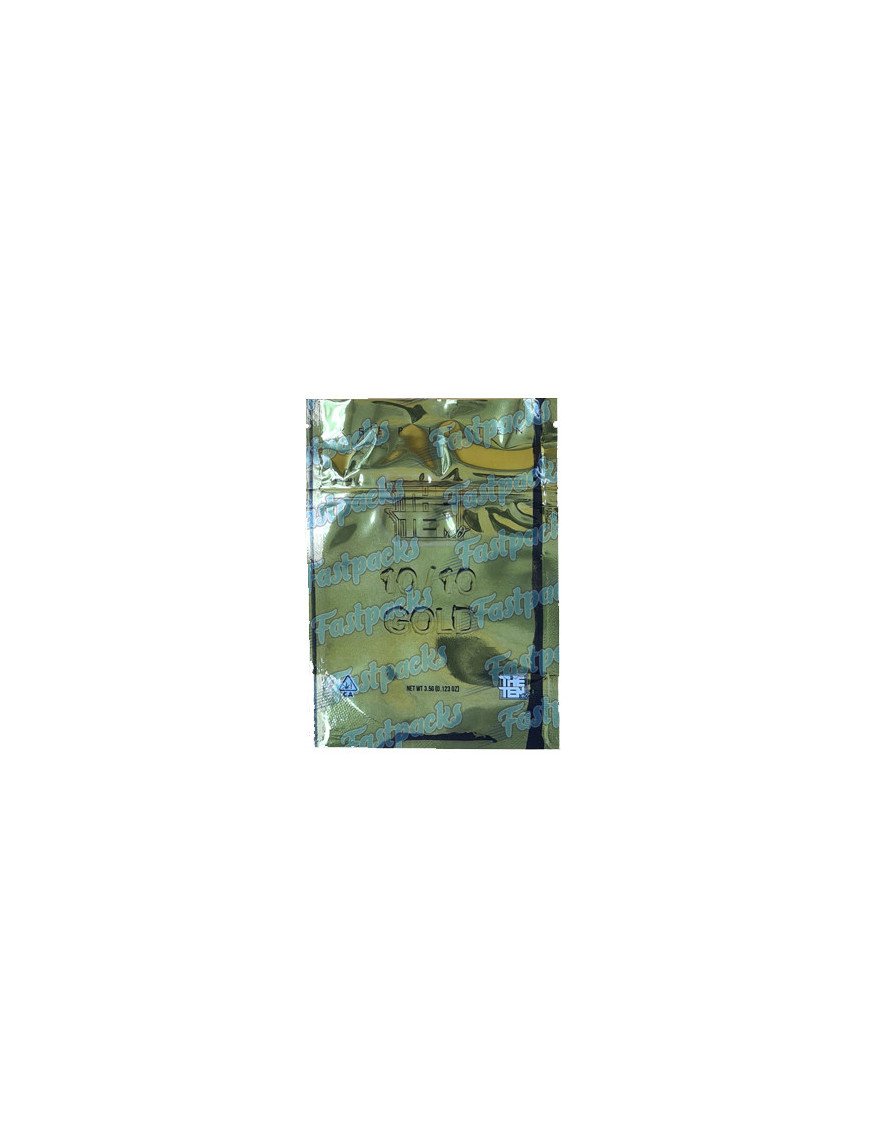 The Ten Co ~ Gold ~ 3.5G Mylar Bag