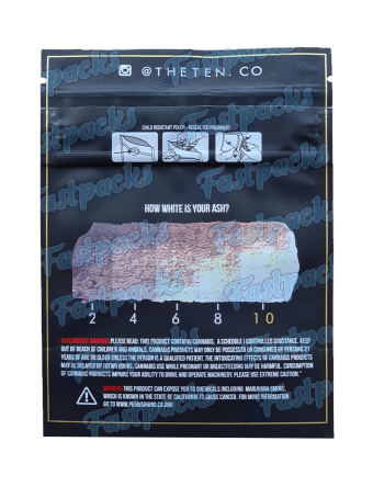 The Ten Co ~ Black ~ 3.5G Mylar Bag