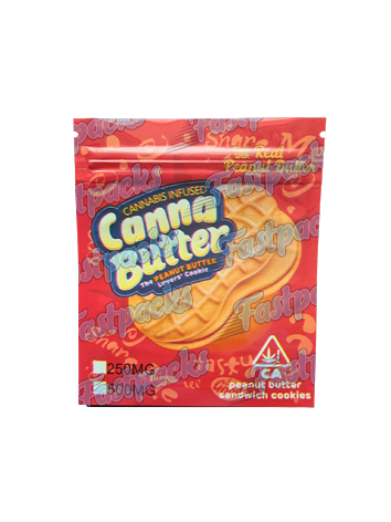 Canna Butter ~ Peanut Butter Cookies ~ 250/500MG Mylar Bag