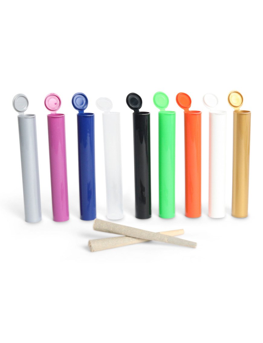 Pre-Roll Tube 116MM Squeeze Top  ~ Multi Choice Colour