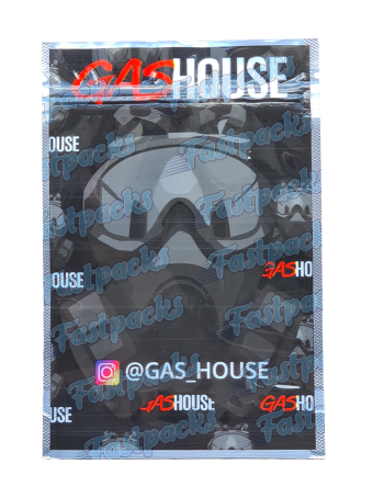 Gas House ~ Black ~ 3.5G Mylar Bag