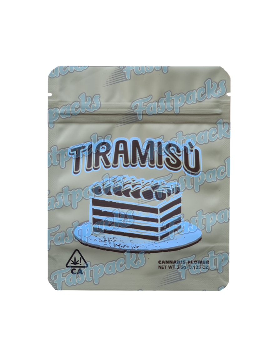 Rare ~ Tiramisu ~ 3.5G Mylar Bag Inc Strain Label