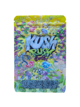 Kush Rush Exotics ~ 3.5G / 7.0G Transparent Mylar Bag