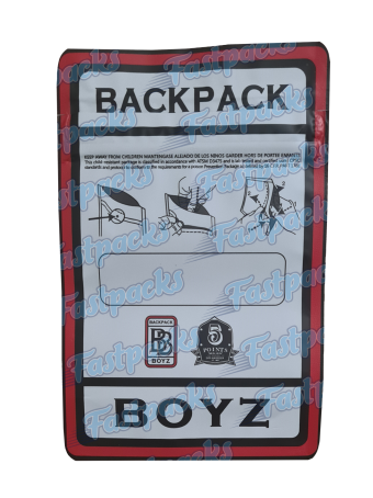 Backpack Boyz ~ Original ~ 3.5G Mylar Bag Inc Tamper Evident Holographic