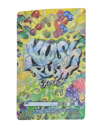 Kush Rush Exotics ~ 14G / 28G Transparent Mylar Bag