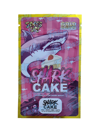 Jokes Up ~ Shark Cake Gold Edition ~ 3.5G Mylar Bag