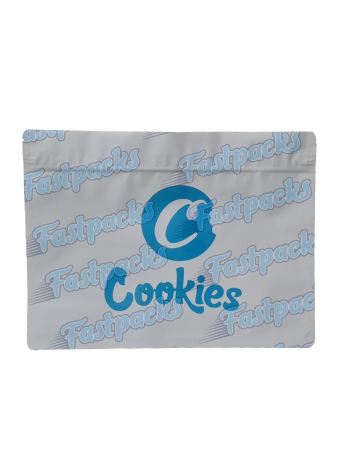 Cookies ~ White ~ 4 Ounce Large Extra Wide Mylar Bag