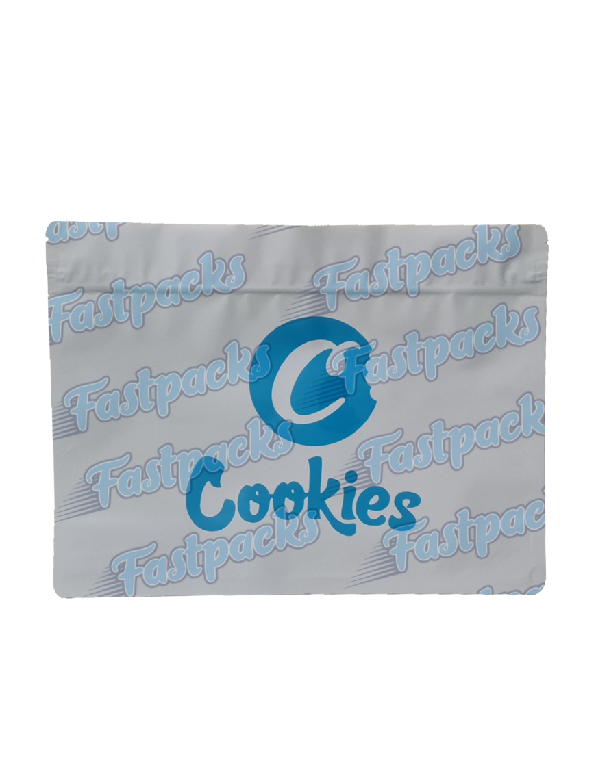 Cookies ~ White ~ 4 Ounce Large Extra Wide Mylar Bag