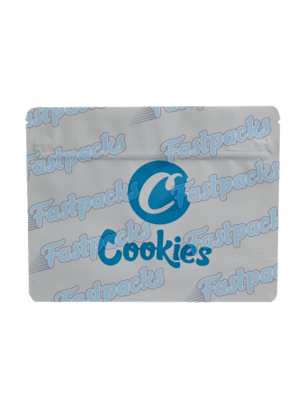 Cookies ~ White ~ 2 Ounce Extra Wide Mylar Bag