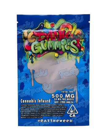 Dank Gummies ~ Blue ~ 500MG Mylar Bag