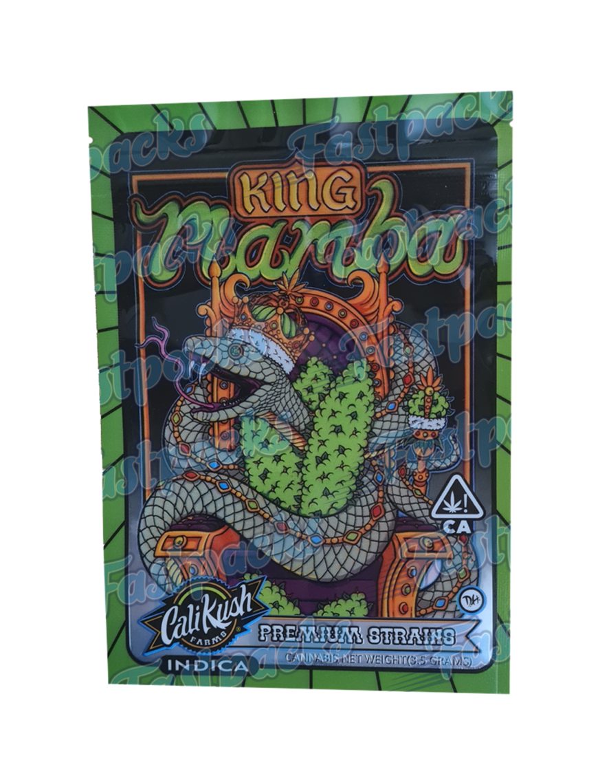 Cali Kush Farms ~ King Mamba ~ 3.5G Mylar Bag