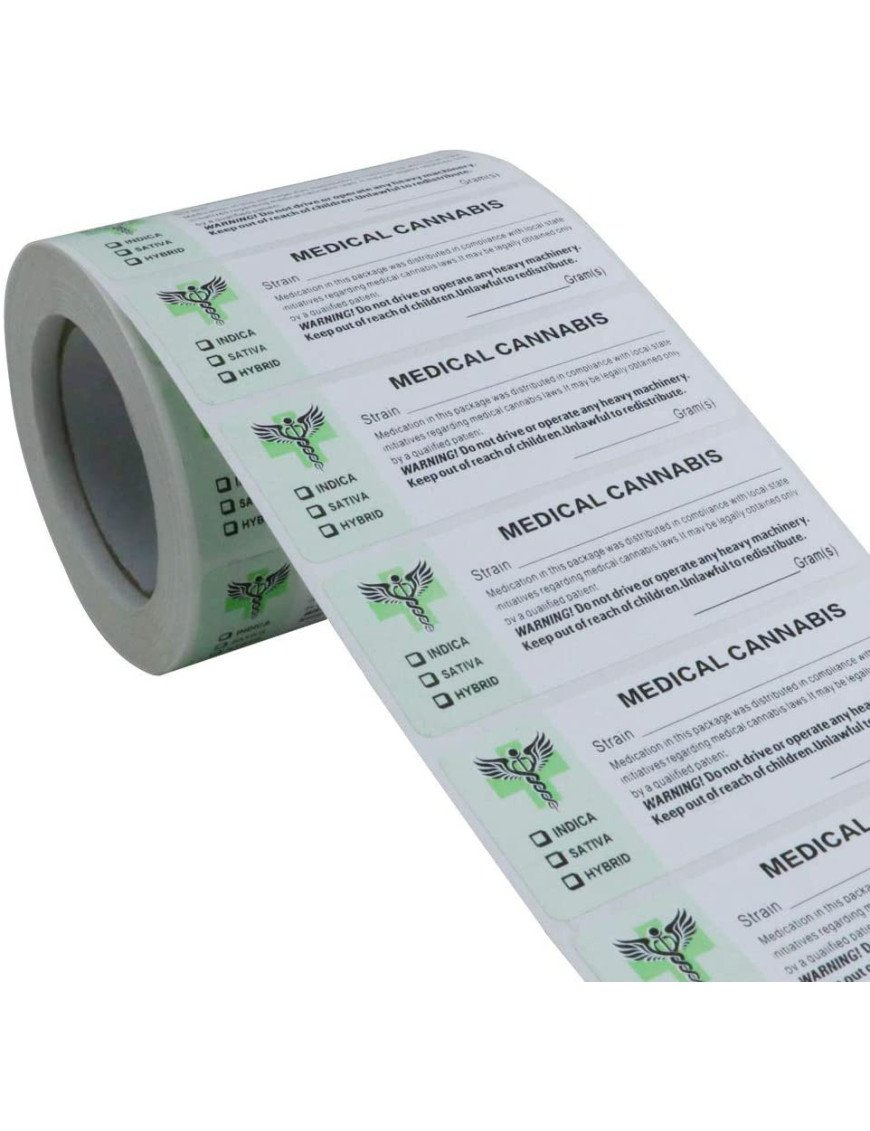 Generic Medical Cannabis Strain Labels Stickers