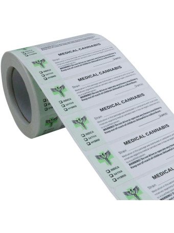 Generic Medical Cannabis Strain Labels Stickers