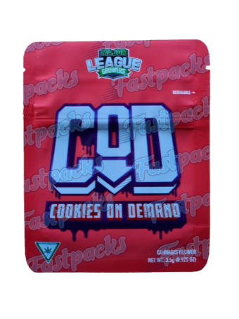 Major League Exotics ~ Cookies On Demand ~ 3.5G Mylar Bag