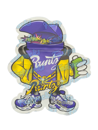 Runtz ~ Gold Chain ~ 3.5G Large Die-Cut Mylar Bag (2022)