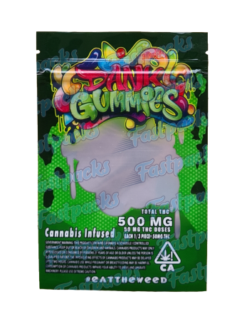 Dank Gummies ~ Green ~ 500MG Mylar Bag