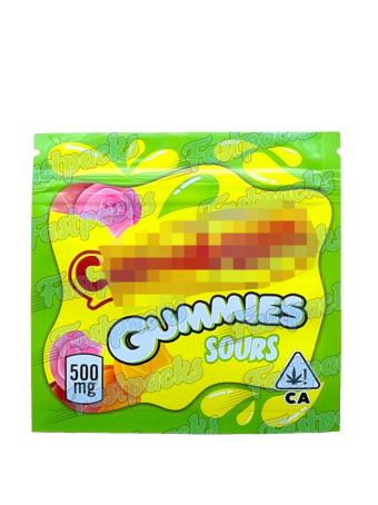 Cannaburst Gummies ~ Sours ~ 500MG Mylar Bag (2021)