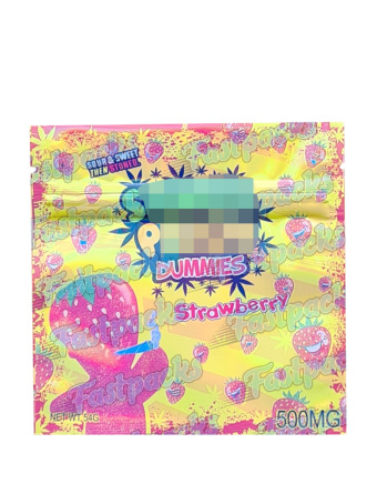 Stoner Patch Dummies ~ Strawberry ~ 500MG Mylar Bag (Bulk Avaliable)