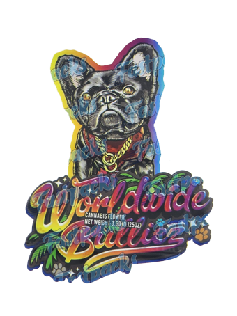 Worldwide Bulliez ~ 3.5G Die-Cut Holographic Mylar Bag (2023)