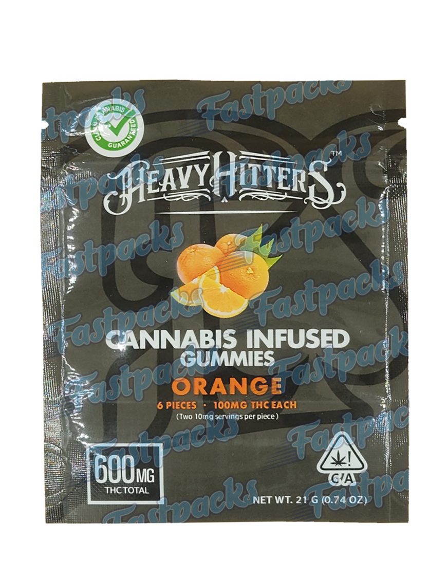 Heavy Hitters ~ Orange ~ 600MG Mylar Bag