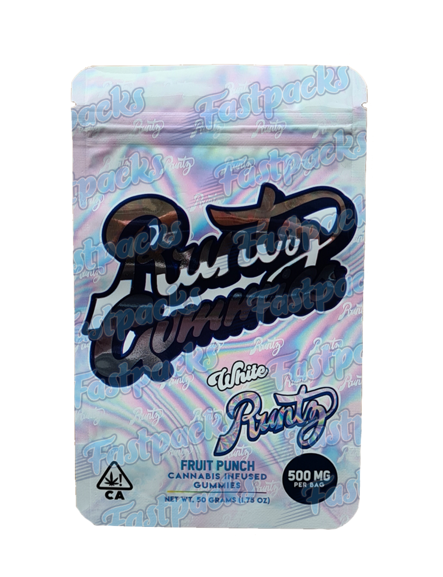 Runtz Gummies ~ White Fruit Punch ~ 500MG Mylar Bag