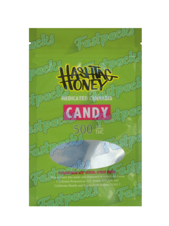 Hashtag Honey Medicated Candy ~ Green ~ 500MG Mylar Bag