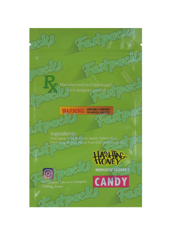 Hashtag Honey Medicated Candy ~ Green ~ 500MG Mylar Bag