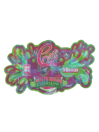 Cali Gummies ~ Watermelon Green Apple ~ 500MG Mylar Bag