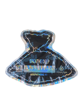 DeepInTheBag_415 ~ Breath Deep ~ 3.5G Die Cut Mylar Bag
