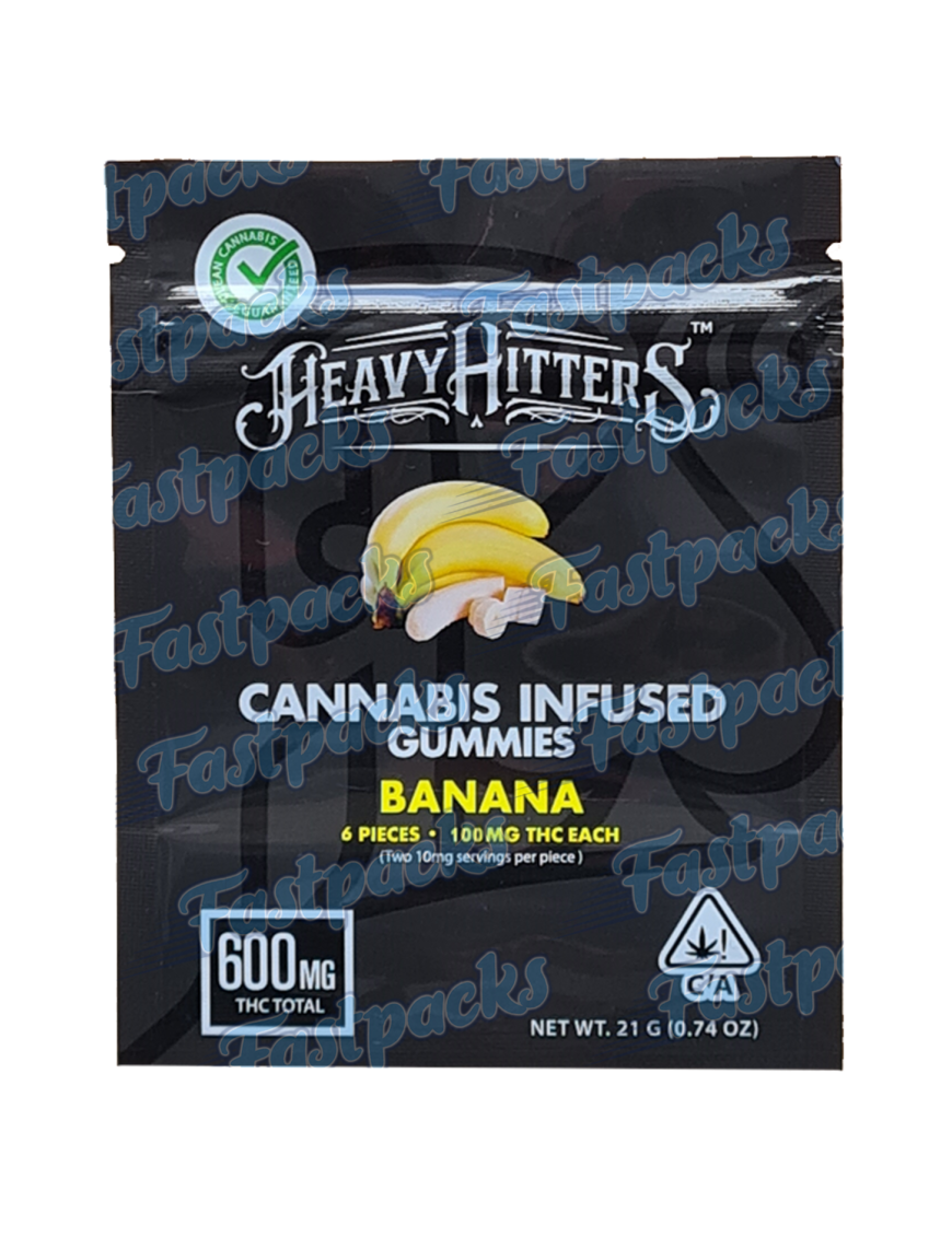 Heavy Hitters ~ Banana ~ 600MG Mylar Bag