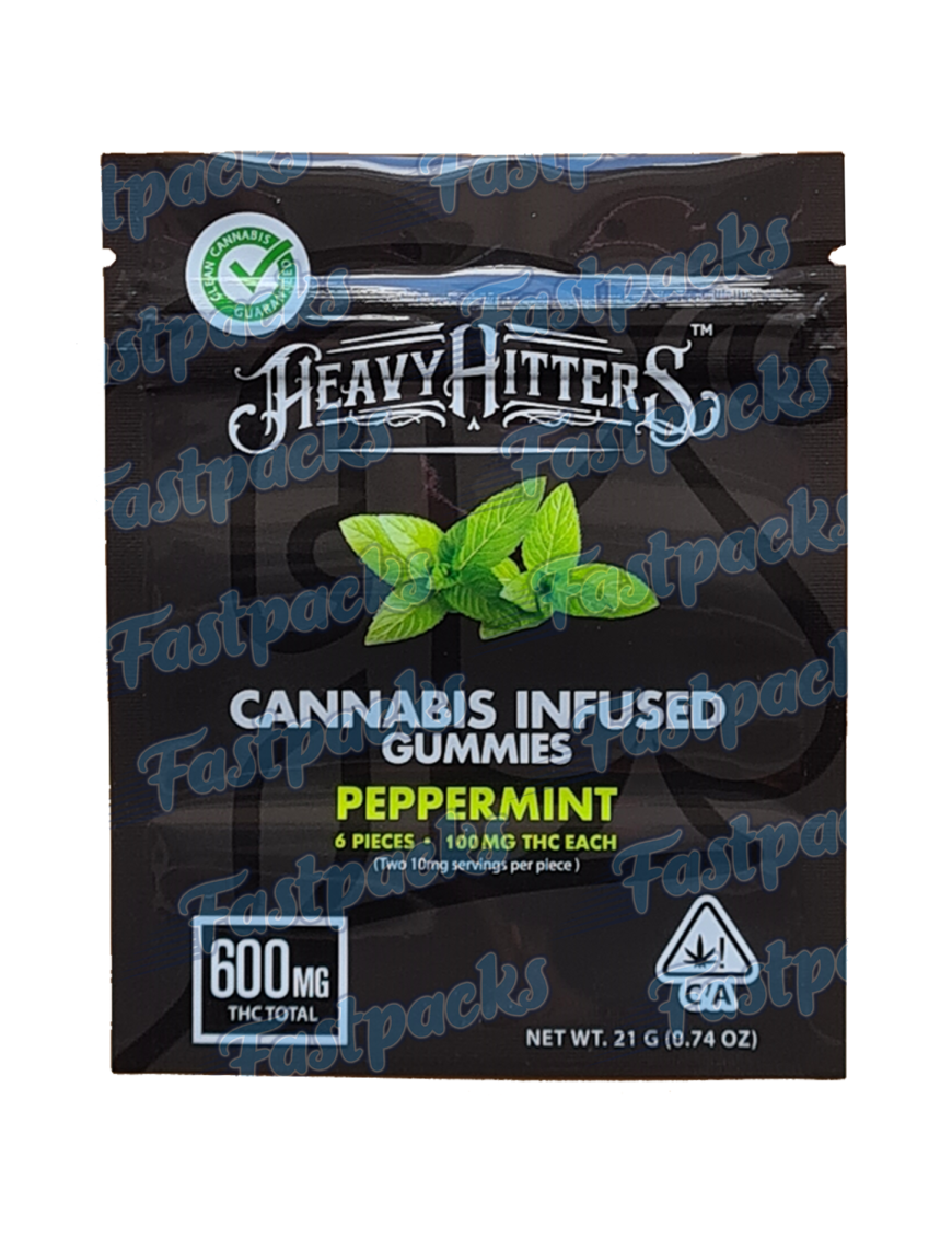 Heavy Hitters ~ Peppermint ~ 600MG Mylar Bag