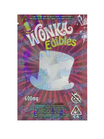 Wonka Edibles ~ Deep Pink ~ 600MG Mylar Bag (2023)