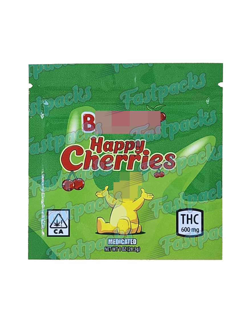 B.aribo ~ Happy Cherries ~ 600MG Mylar Bag