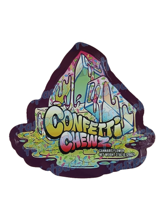 Chewz ~ Confetti ~ 3.5G Die Cut Mylar Bag