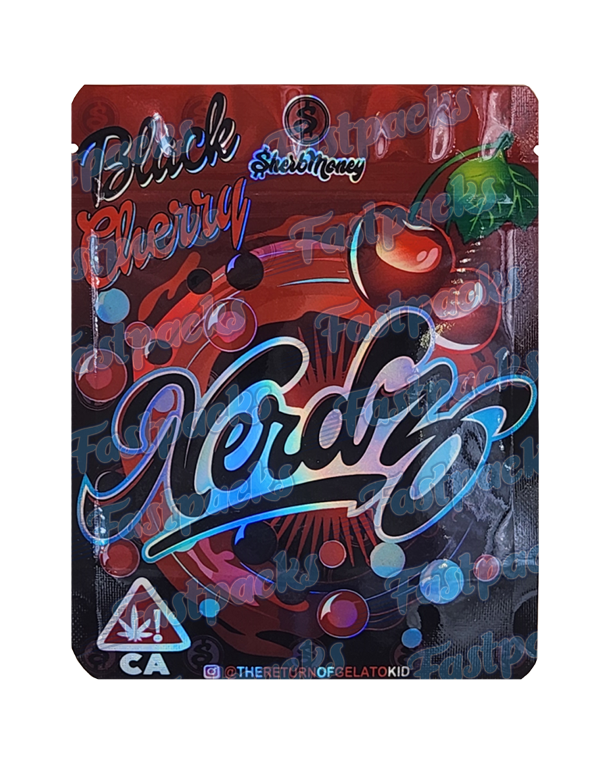 Sherbmoney ~ Black Cherry Nerdz ~ 3.5G Mylar Bag