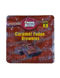 Canna Butter ~ Caramel Fudge Brownies ~ 600MG Mylar Bag