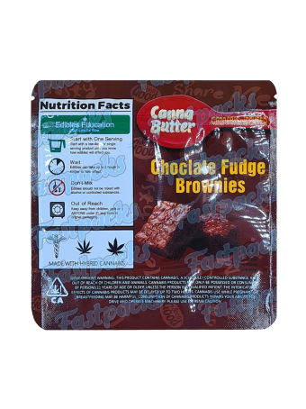 Canna Butter ~ Chocolate Fudge Brownies ~ 600MG Mylar Bag