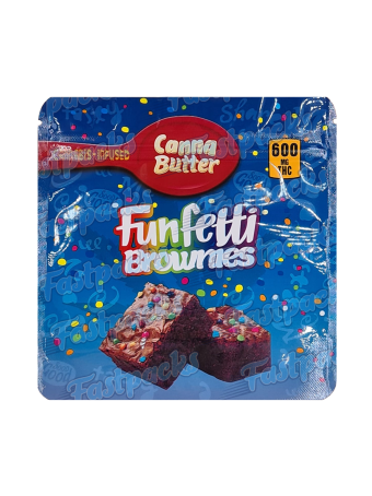 Canna Butter ~ Funfetti Brownies ~ 600MG Mylar Bag