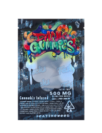 Dank Gummies ~ Black ~ 500MG Mylar Bag