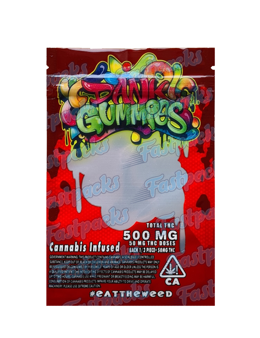 Dank Gummies ~ Red ~ 500MG Mylar Bag