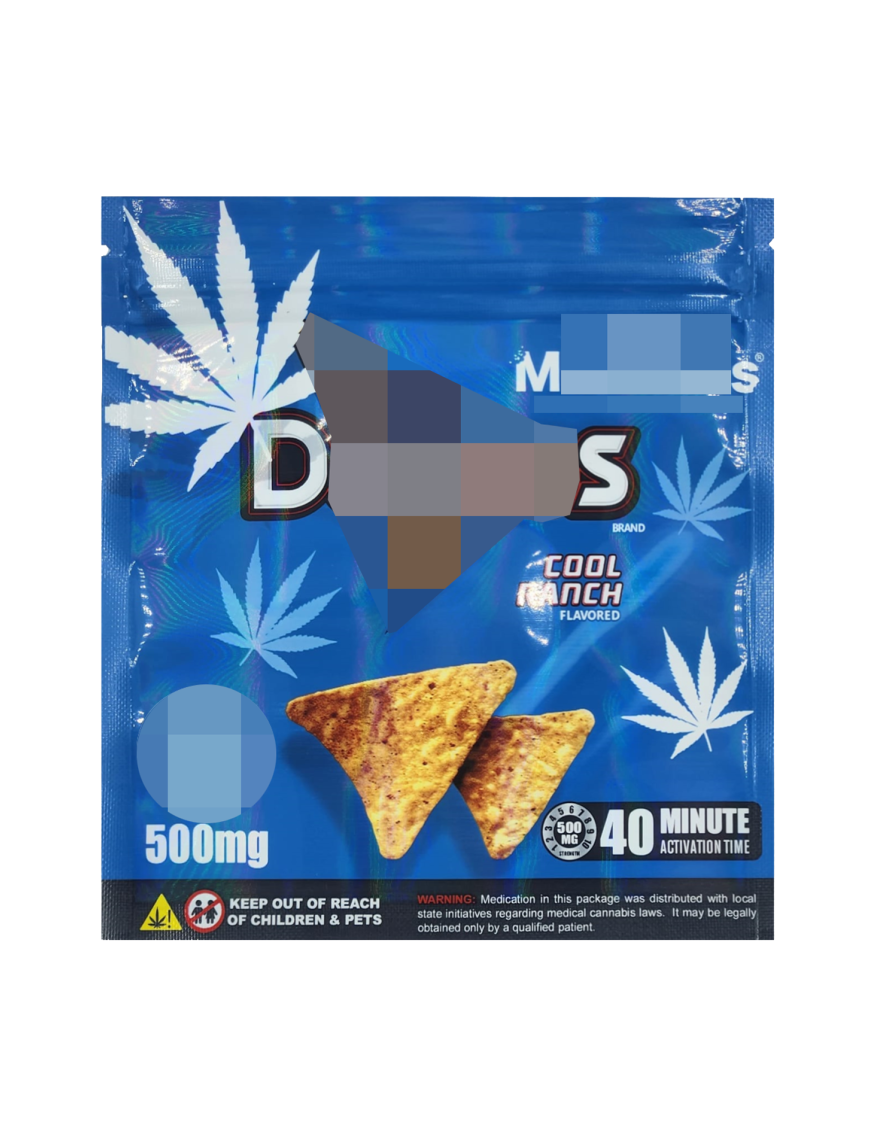 M.Edibles ~ Doritos ~ Cool Ranch ~ 500MG Mylar Bag