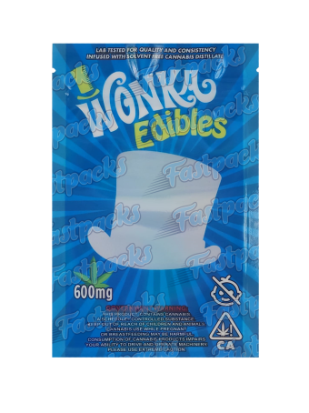 Wonka Edibles ~ Blue ~ 600MG Mylar Bag (2023)