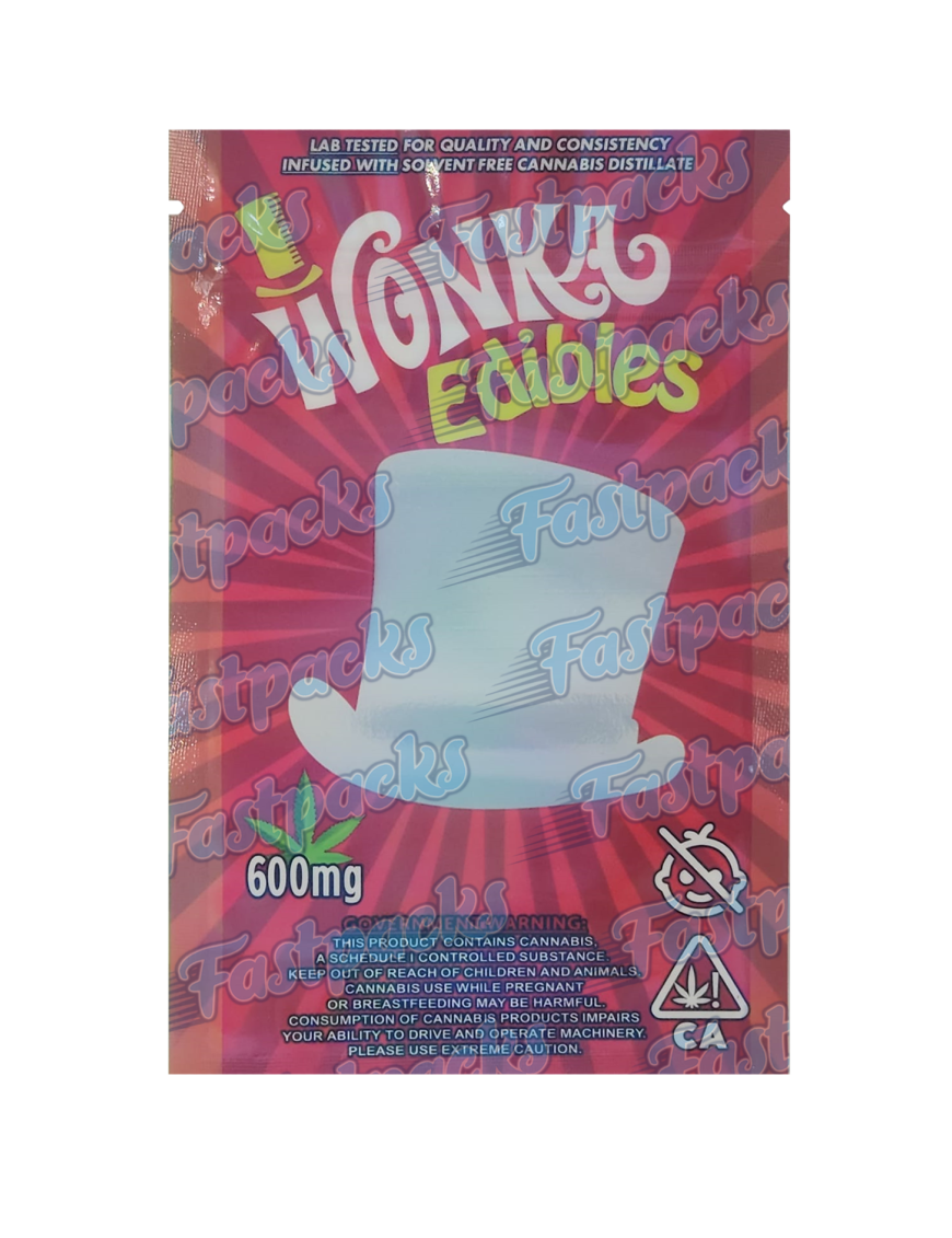 Wonka Edibles ~ Red ~ 600MG Mylar Bag (2023)