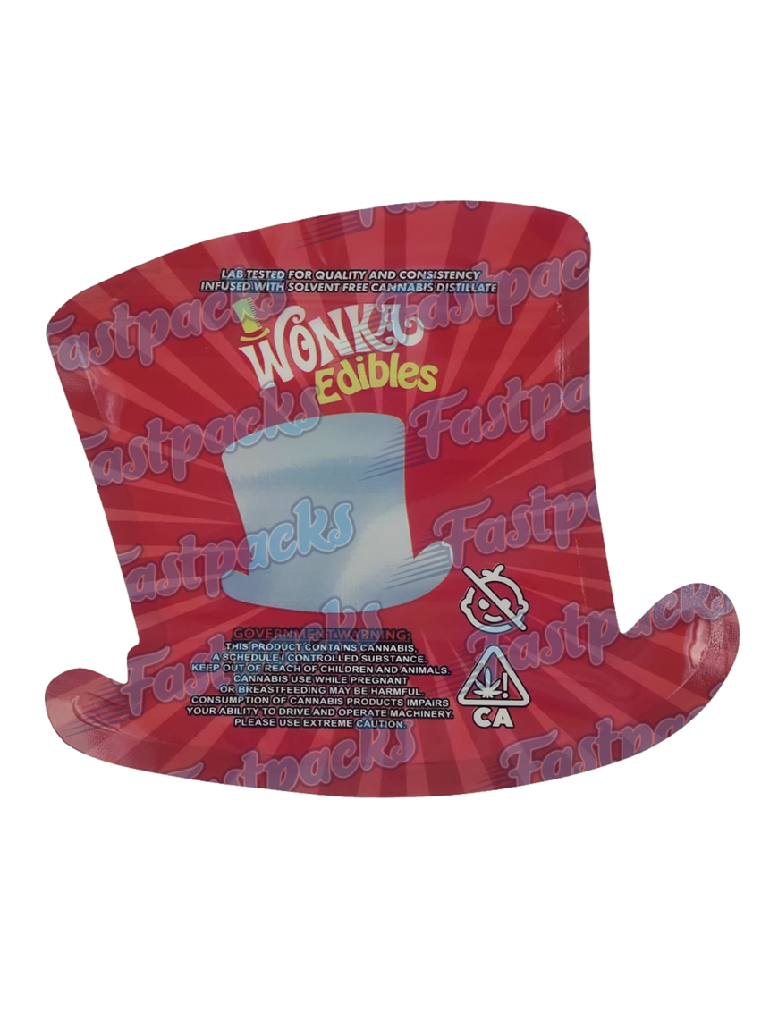 Wonka Edibles ~ Red ~ Die Cut Mylar Bag (2023)