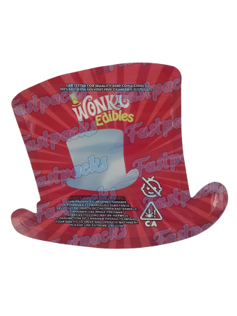 Wonka Edibles ~ Red ~ Die Cut Mylar Bag (2023)