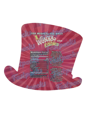 Wonka Edibles ~ Red ~ Die Cut Mylar Bag (2023)